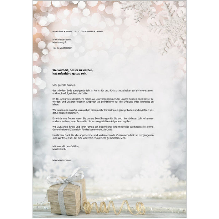 Sigel Weihnachtsbriefpapier Din A4 90 G M²