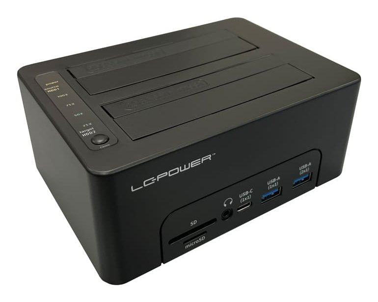 EAN 4262443280227 - LC-Power LC-DOCK-C-MULTI-HUB base de conexión para disco duro USB 3.2 Gen 2 (3.1 Gen 2) Type-C Negro imagen 10