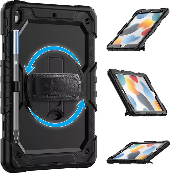 Deqster 360° Tablethülle Rugged Case F. Ipad 10.9" (10.Gen.) A16 Extrem Robuste Schutzhülle Nach Us-Militärstandard (Milstd 810h)