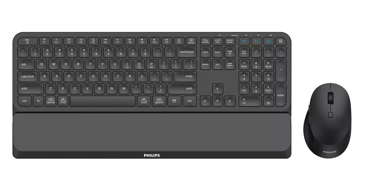 EAN 8712581778989 - Philips 6000 series SPT6607B/00 teclado Ratón incluido Hogar RF Wireless + Bluetooth Inglés de EE. UU. Ne imagen 1
