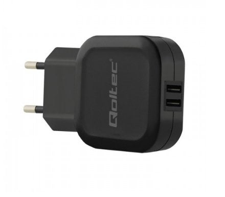 EAN 5901878501857 - Qoltec 50185 cargador de dispositivo móvil Smartphone, Tableta Negro Corriente alterna Interior imagen 1