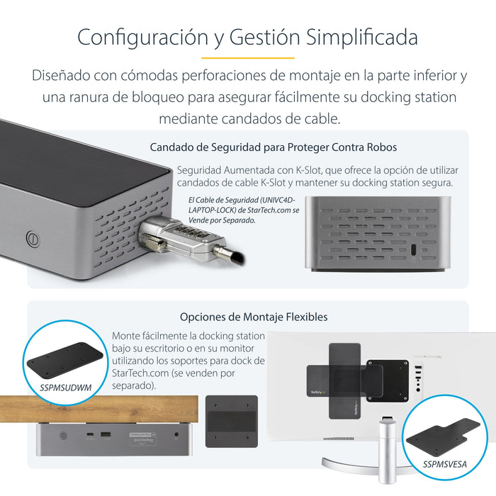 EAN 0065030876278 - StarTech.com DK31C4DPPDUE base para portátil y replicador de puertos Alámbrico USB 3.2 Gen 2 (3.1 Gen 2)  imagen 13