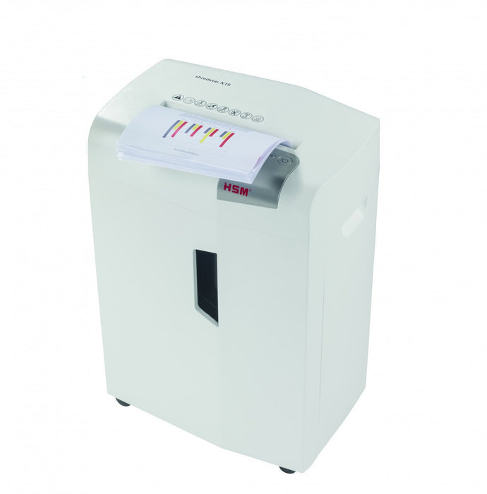 EAN 4026631057752 - HSM X15 triturador de papel Corte en partículas 57 dB 23 cm Plata, Blanco imagen 2