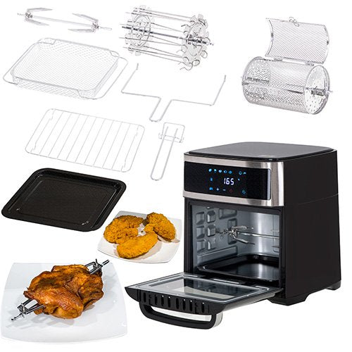 EAN 5903887803168 - Adler AD 6309 freidora Sencillo 13 L Independiente 2500 W Freidora de aire caliente Negro, Plata imagen 15