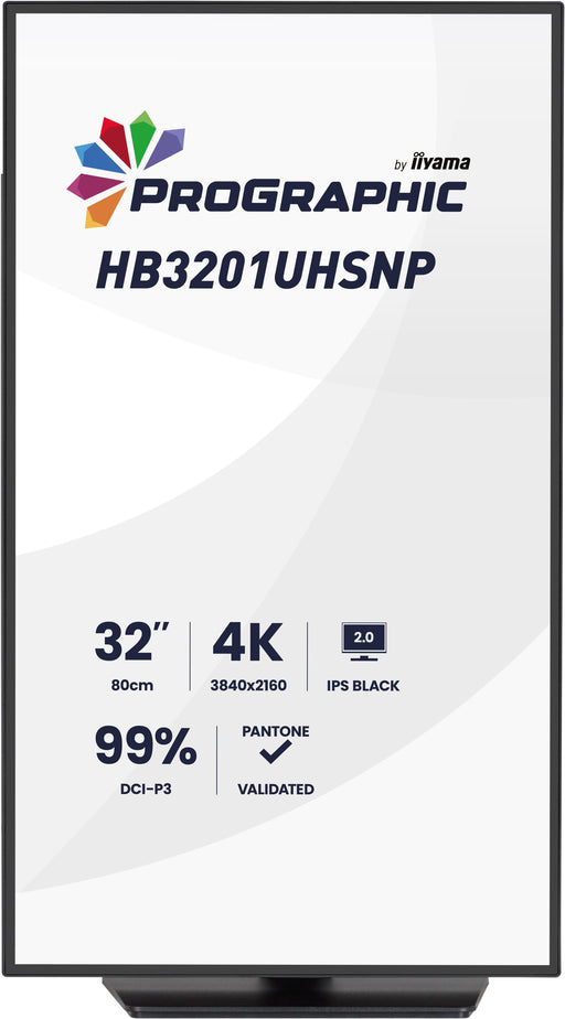 EAN 4948570125395 - iiyama ProGraphic HB3201UHSNP-B1 pantalla para PC 80 cm (31.5") 3840 x 2160 Pixeles 4K Ultra HD Negro imagen 2