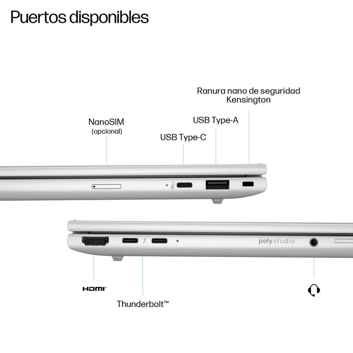 EAN 0199251366260 - HP EliteBook 8 G1i AI PC Intel Core Ultra 5 225U Portátil 35,6 cm (14") WUXGA 16 GB DDR5-SDRAM 512 GB SSD imagen 3