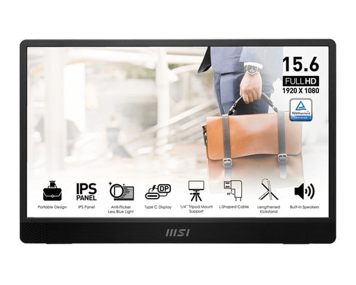 EAN 4711377131735 - MSI PRO MP161DE E2 pantalla para PC 39,6 cm (15.6") 1920 x 1080 Pixeles Full HD LED Negro imagen 1