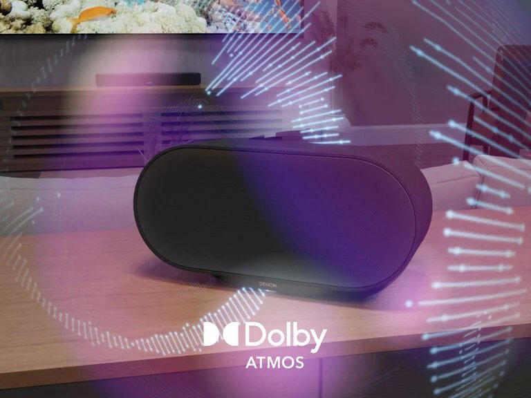 Denon Home 600 Black Altavoz Inteligente Inalámbrico Con Tecnología Heos Y Sonido Dolby Atmos.