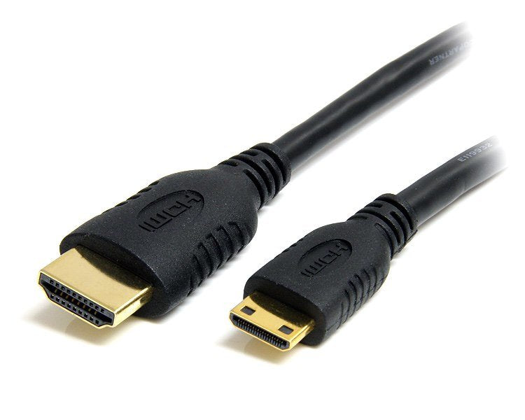 Startech.Com Cable Hdmi De Alta Velocidad Con Ethernet 50cm Hdmi A Mini Hdmi Macho A Macho Cable Hdmi Con Ethernet Hdmi Macho A 19 Pin Mini Hdmi Type C Macho 50 Cm Blindado Negro