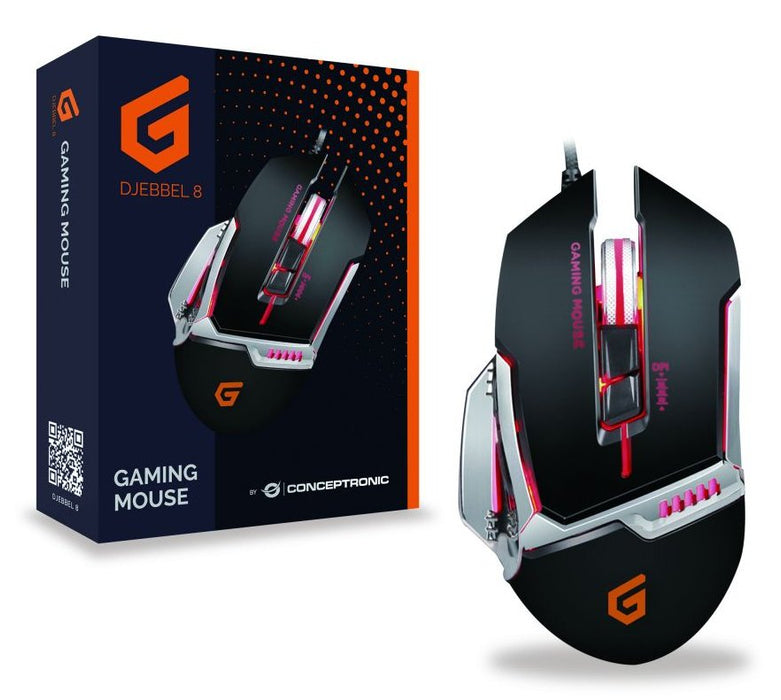EAN 4015867209233 - Conceptronic DJEBBEL 8 ratón Juego USB tipo A Óptico 4000 DPI imagen 3
