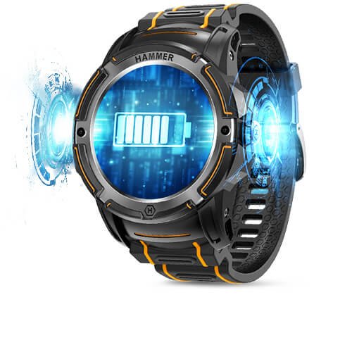 Smartwatch Hammer Watch Plus Notificaciones Frecuencia Cardíaca Gps Negro