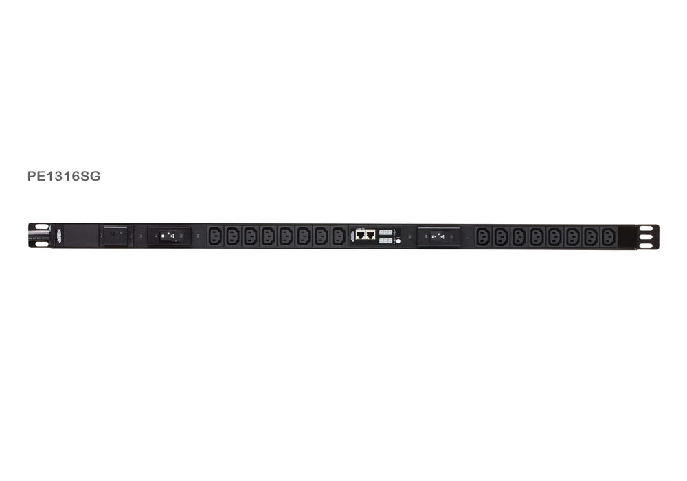 EAN 4710469340901 - ATEN PE1316SG-AT unidad de distribución de energía (PDU) 16 salidas AC Negro imagen 1