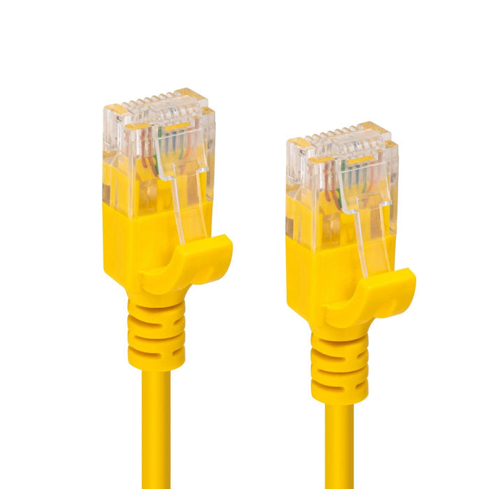EAN 5704174044567 - Microconnect V-UTP6A01Y-SLIM cable de red Amarillo 1 m Cat6a U/UTP (UTP) imagen 3