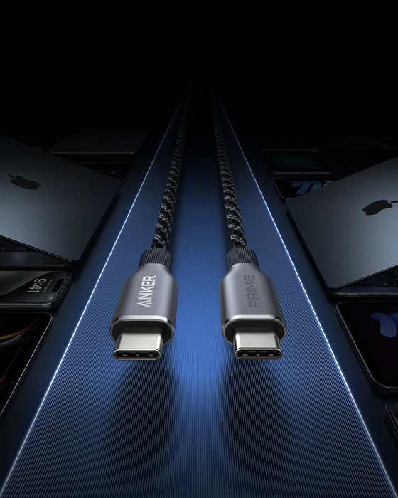 Cable Anker Prime Usb-C To Usb-C Cable (3ft 240w Upcycled-Braided)