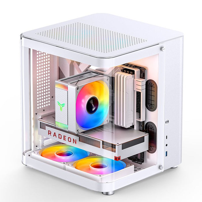 Jonsbo Tk-1 2.0 Micro-Atx Gehäuse, Temperojo Glass - Blanco