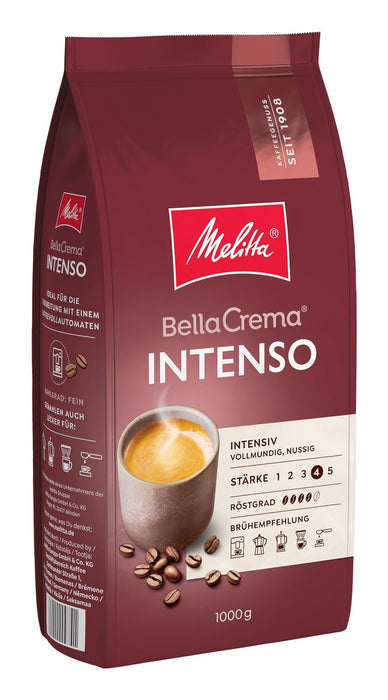 Melitta Bellacrema Intenso Espressobohnen, Arabicabohnen Kräftig, 1 Kg