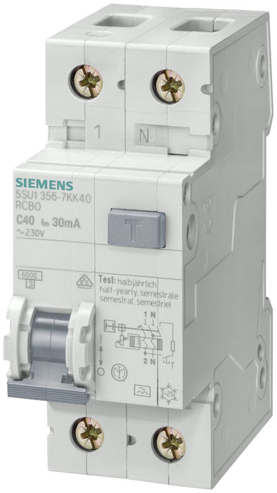 Siemens Fi-Ls Schalter 5su13566kk16 B 2x16a-0,03a 6ka