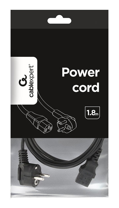 EAN 8716309004473 - Gembird PC-186 cable de transmisión Negro 1,8 m CEE7/4 C14 acoplador imagen 2