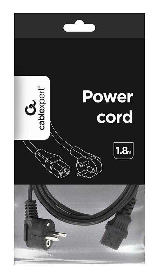 EAN 8716309004473 - Gembird PC-186 cable de transmisión Negro 1,8 m CEE7/4 C14 acoplador imagen 2