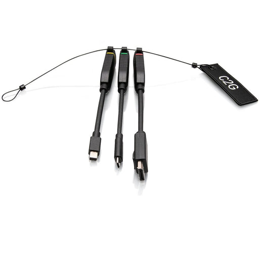 EAN 757120300281 - C2G C2G30028 cambiador de género para cable Mini DisplayPort, DisplayPort, USB-C Negro imagen 1