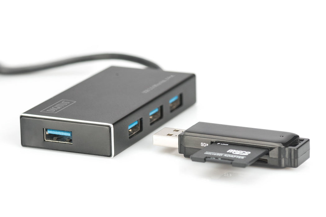 EAN 4016032444244 - Digitus DA-70240-1 hub de interfaz USB 3.2 Gen 1 (3.1 Gen 1) Type-A 5000 Mbit/s Negro imagen 4