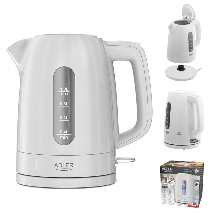 EAN 5905575907998 - Adler AD 1380W tetera eléctrica 1 L 2220 W Blanco imagen 20