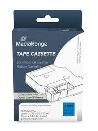 Mediarange Cinta Para Etiquetadora. Komp. Dymo 12mmx7m Sw/Azul