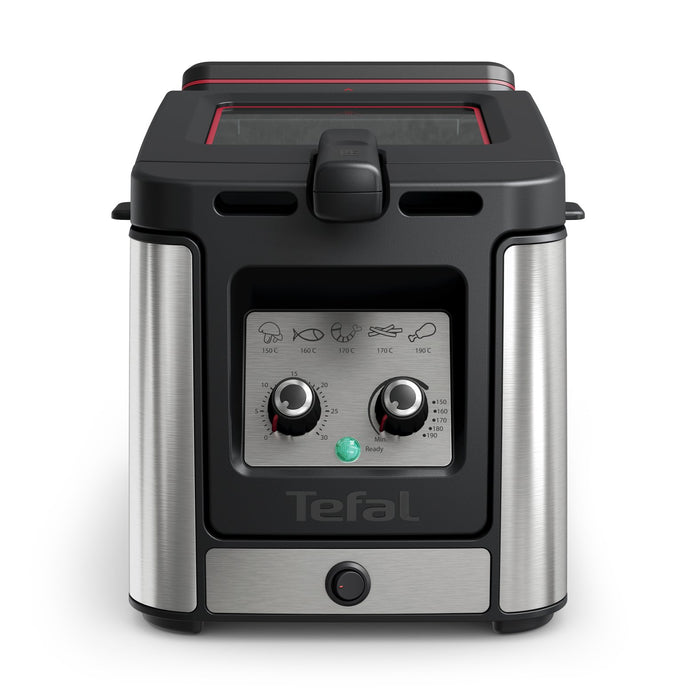 EAN 3016661173783 - Tefal Clear Duo FR600D Sencillo 0,65 L Independiente 2000 W Freidora Negro, Acero inoxidable imagen 1