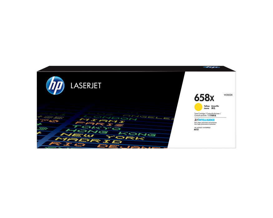 EAN 0192545650748 - HP 658X High Yield Yellow Original LaserJet Toner Cartridge cartucho de tóner 1 pieza(s) imagen 1