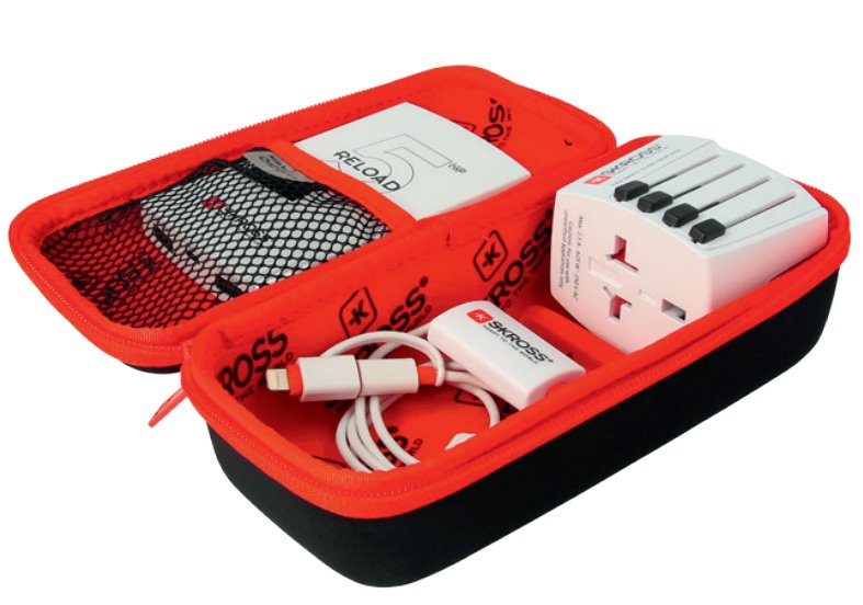 Skross Power Case Black, Schwarz   Rot