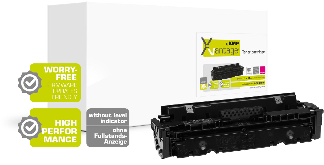 Kmp Xvantage Toner Hp415x (W2033x) 6000 Páginas Magenta Remanufactured