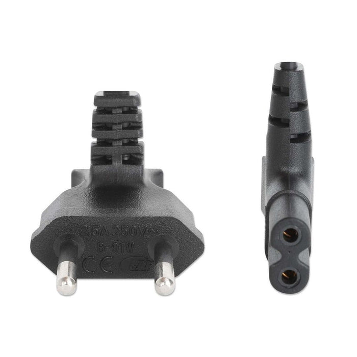 Manhattan Cable De Alimentacion C7 A Eu Cce7 16 90 Grad Gewinkelt 3m