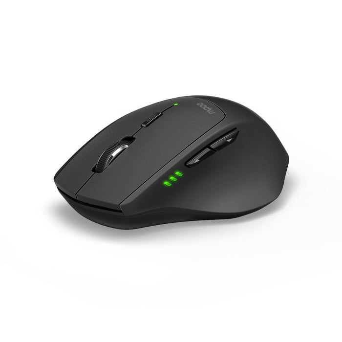Rapoo Cableloses Multi-Mode-Deskset 9500m Qwertz Keyboard + Mouse Black