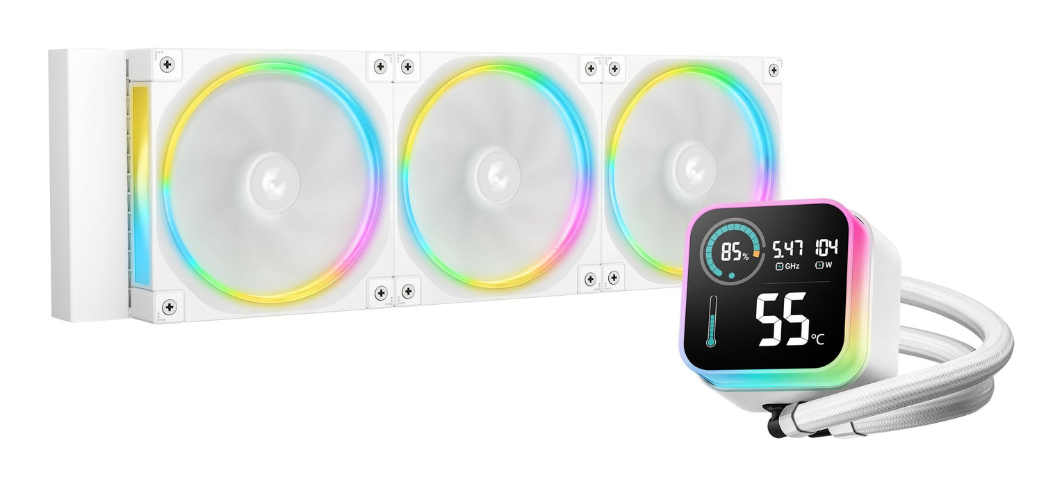 Refrigeración Liquida Cpu  Deepcool Lq360 Ultra Argb Wh (Blanco) R-Lq360-Whasmc-G-1