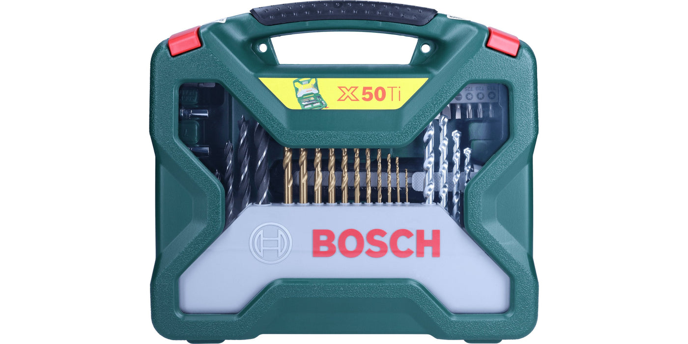 Bosch Juego De Brocas Y Destornilladores De Titanio X-Line Juego De Brocas Y Brocas De 50 Piezas 2607019327