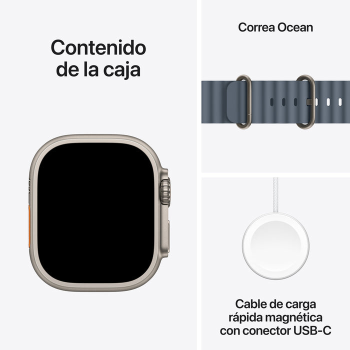 EAN 0195950608823 - Apple Watch Ultra 3 OLED 49 mm Digital 422 x 514 Pixeles Pantalla táctil 5G Titanio Wifi GPS (satélite) imagen 8