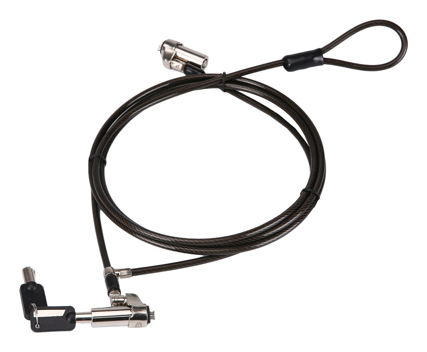 Cable De Seguridad Conceptronic Custodio02bnmt Doble Cabezal Con Llave Compatible Con Llave Maestra