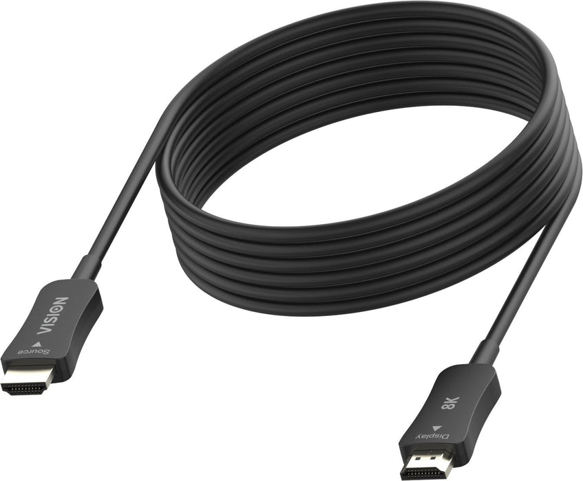 8k A 60 Hz Hdmi Versión 2.1 48 Gbps Doble Blindaje Conectores Chapados En Oro Hdmi (M) A Hdmi (M) Diámetro Exterior 8.7 Mm 26 Awg 15 M Blanco