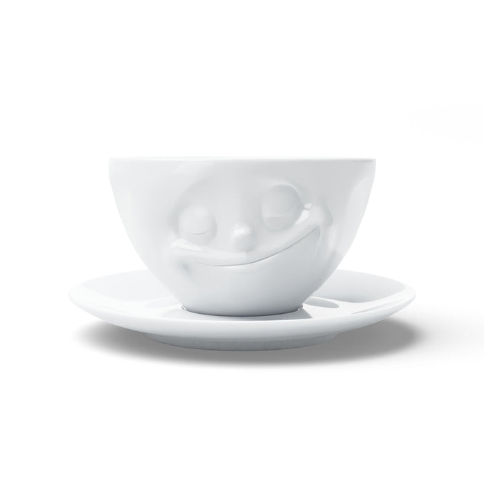 Fiftyeight Kaffeetasse 200ml - Glücklich Blanco