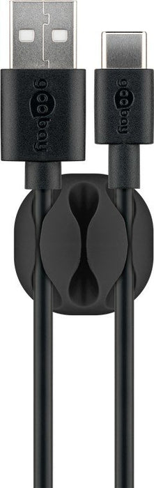 EAN 4040849706837 - Goobay 70683 organizador de cables Escritorio/pared Clip para cable Negro 5 pieza(s) imagen 2