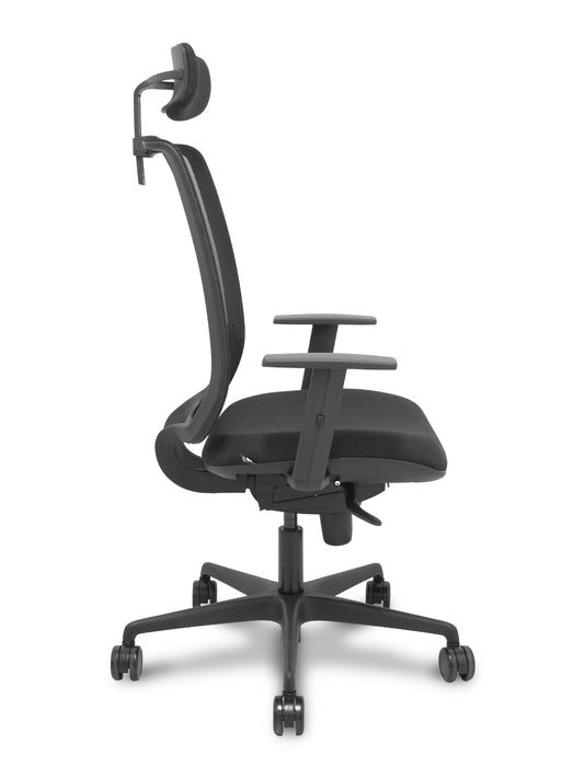 Piqueras Y Crespo Silla Alares Sincro Malla Negra Bali Negro Brazo Regulable Cabecero Regulable