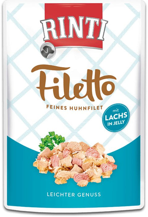 EAN 4000158954077 - RINTI Filetto Pollo, Salmón Adulto 100 g imagen 1