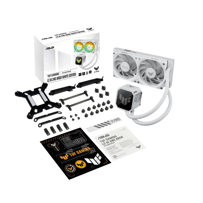 EAN 4711636158961 - ASUS TUF Gaming LC III 240 ARGB White Edition Procesador Sistema de refrigeración líquida todo en uno 12  imagen 11