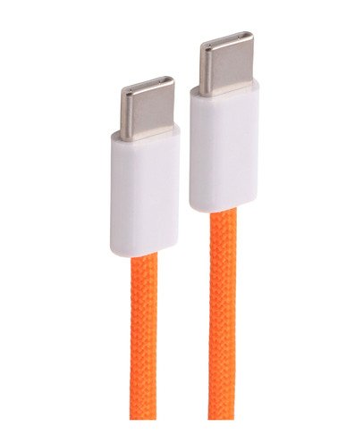 Shiverpeaks Usb-C Cable De Carga, 2.0, 60w, Orange, Textil, 1m