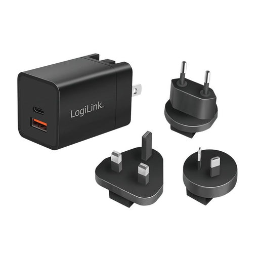 EAN 4052792069709 - LogiLink PA0301 cargador de dispositivo móvil Universal Negro Corriente alterna Carga rápida Interior imagen 1