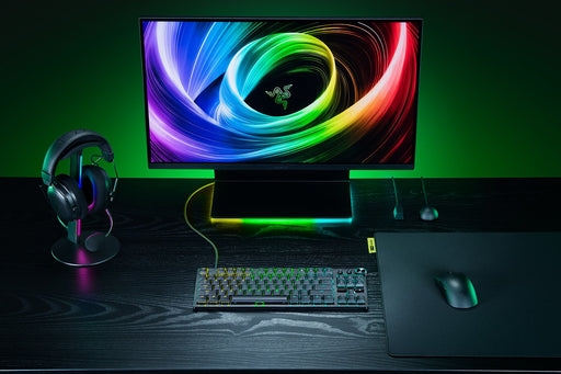 EAN 8887910074411 - Razer Huntsman V3 Pro Low-profile Tenkeyless 8KHz teclado Juego USB QWERTY Inglés de EE. UU. Negro imagen 2