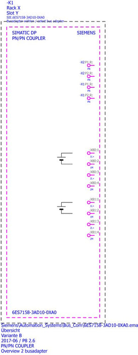 Siem 6es7158-3ad10-0xa0 Simatic Pn Pn Coupler