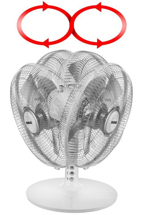 Ventilador De Sobremesa Unold 86810 Silverline Blanco/Gris