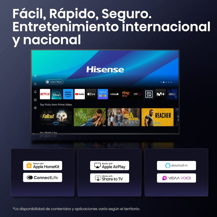 EAN 6942351413709 - Hisense 65E7Q PRO 165,1 cm (65") 4K Ultra HD Smart TV Wifi Negro 385 cd / m² imagen 20