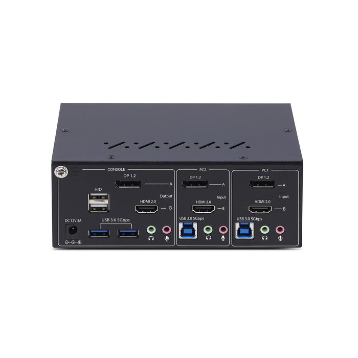 EAN 0065030909129 - StarTech.com P2ADDH462-KVM-SWITCH interruptor KVM Negro imagen 4